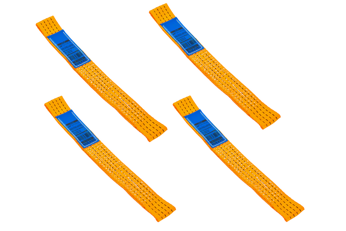 Sett med fire transportseler for UNITRAILER-tilhenger 0,4m/50mm/4t oransje