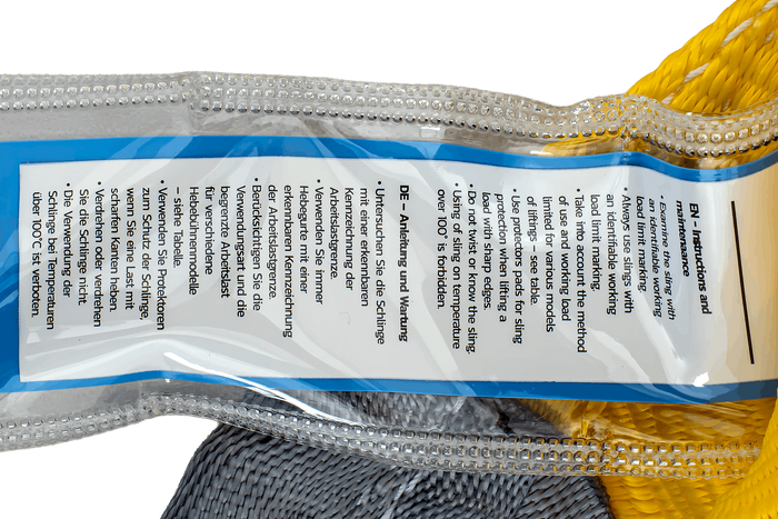 HEFFA kranslynge 3m/90mm/3t med løkker