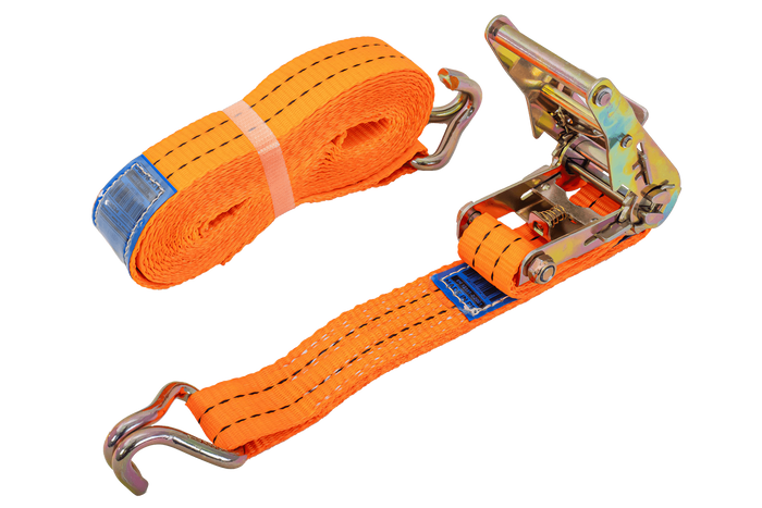 UNITRAILER 6m/35mm/2t oransje transportbånd med strammer