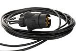 MANTES elektrisk installasjon tilhenger bergingsbil sele 3,8 m 7-PIN PLUG BAJONET 2x 5-PIN.