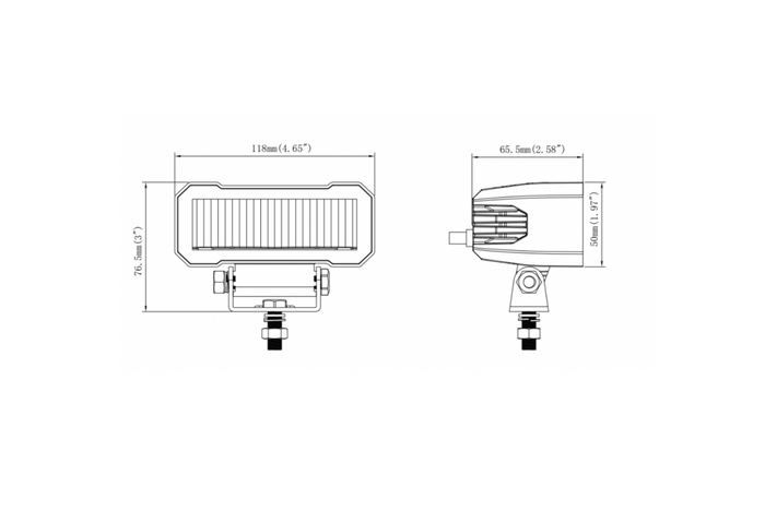 LED-arbeidslampereflektor KAMAR L3420 2xLED 1750lm