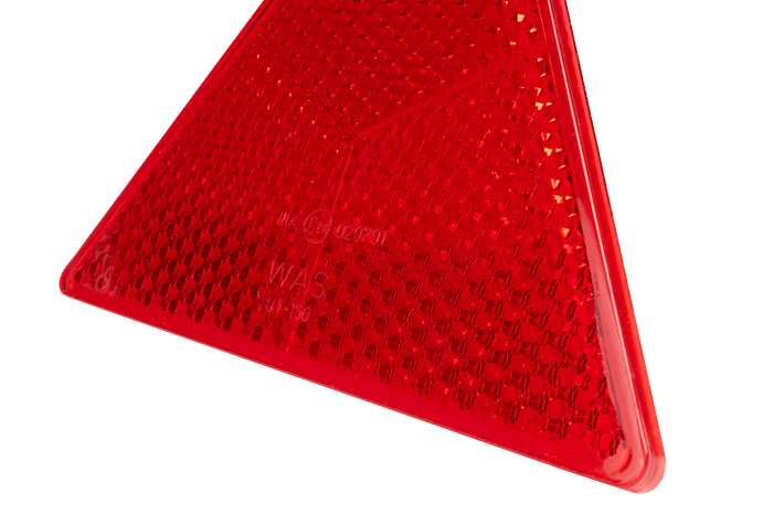 Rød varseltrekant WAŚ reflekterende lys