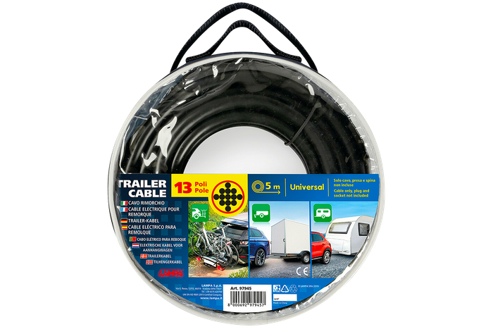 LAMP elektrisk kabel 13x0,75 trettenkjernede - 5m