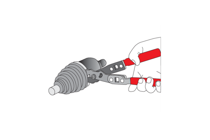 YATO YT-0606 Klemtang for skjøtemansjetter 235 mm