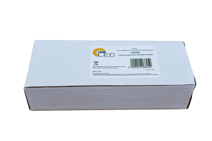 LED varselstråle blitslampe 7W gul LW0042