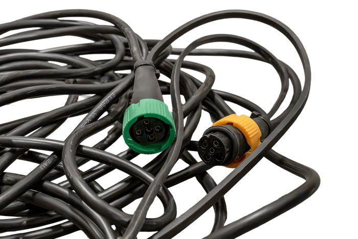 STIKKONTAKT MANTES elektrisk installasjon tilhengerledning 5,5 m 13-PIN støpsel bajonetter 2x 5-PIN