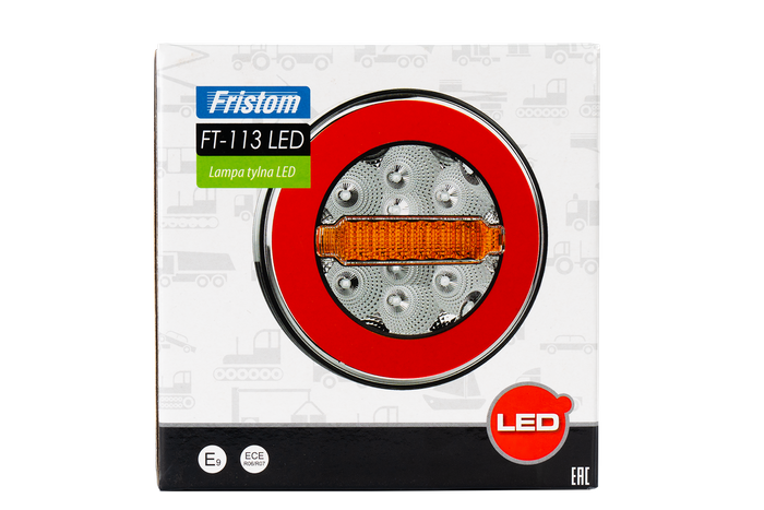 FRISTOM FT-113 LED-baklykt, 3 universelle funksjoner