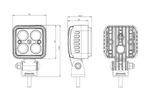 Sikkerhetslampe WAŚ 2244 W267 LED-varsellampe rød