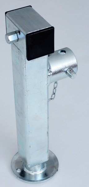 Uttrekkbar støtte med sveiv og adapter WINTERHOFF SF60-19-280 for 1300 kg flatbed-tilhenger 415-655 mm