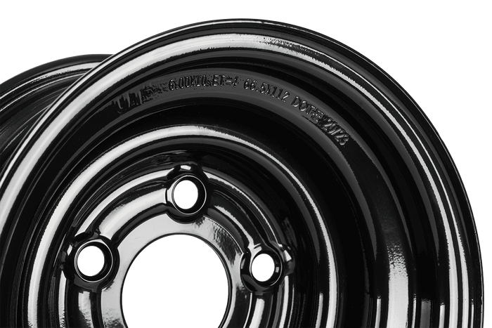 Stålfelg til henger UNITRAILER svart 6Jx10"H2 5x112 ET:-4