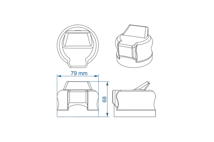 ProPlus Tilhengerkontaktdeksel 343530 Gummideksel 79 mm