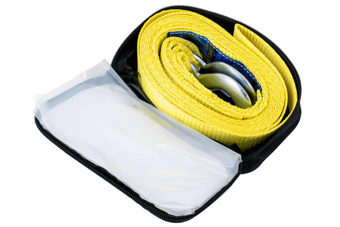 Slepetau med kroker UNITRAILER slepestropp 4,5m/50mm/3t gul