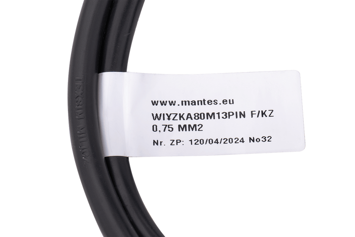 MANTES elektrisk installasjon tilhenger bergingsbil sele 8 m 13 PIN-plugg 6.3 kontakter