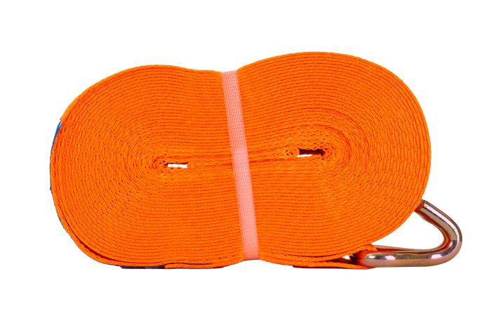 UNITRAILER 15m/50mm/5t oransje transportbånd med strammer