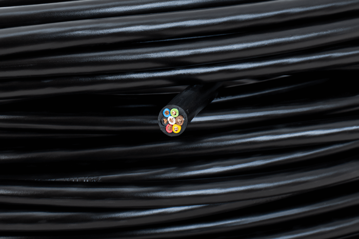 TEXSIM YLY-S 7x0,75 syv-leder elektrisk kabel - 1m