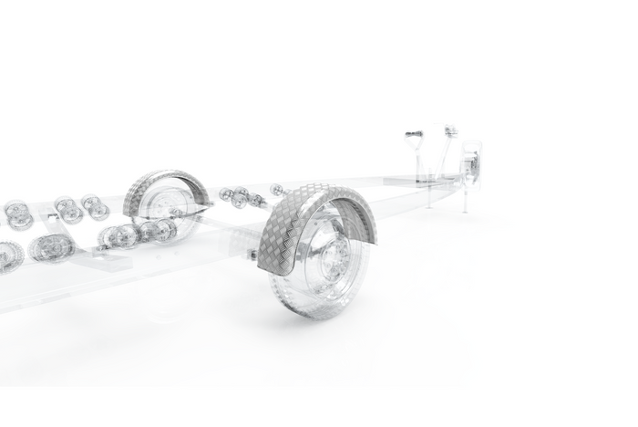 Tilhengerskjerm 14-15" DOMAR D29122 hjulbue 770/200mm