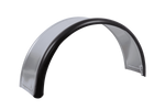 Tilhengerskjerm 13-15" DOMAR DK7110 hjulbue 820/240mm metall med gummikant