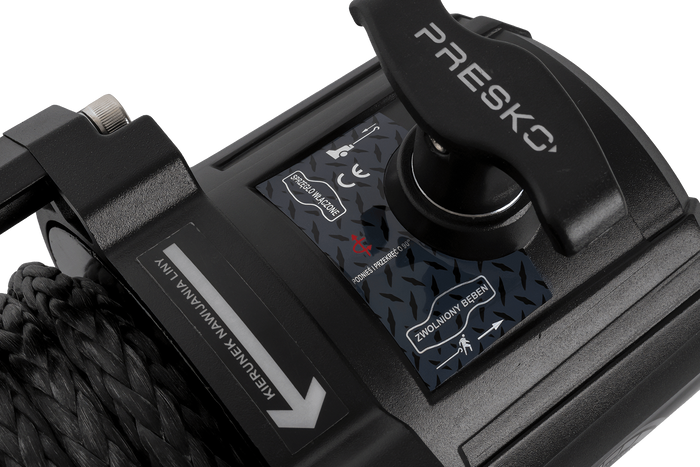 Elektrisk vinsj for PRESKO RAPTOR 13.5FS 12V 6130kg tilhenger med 24m tau