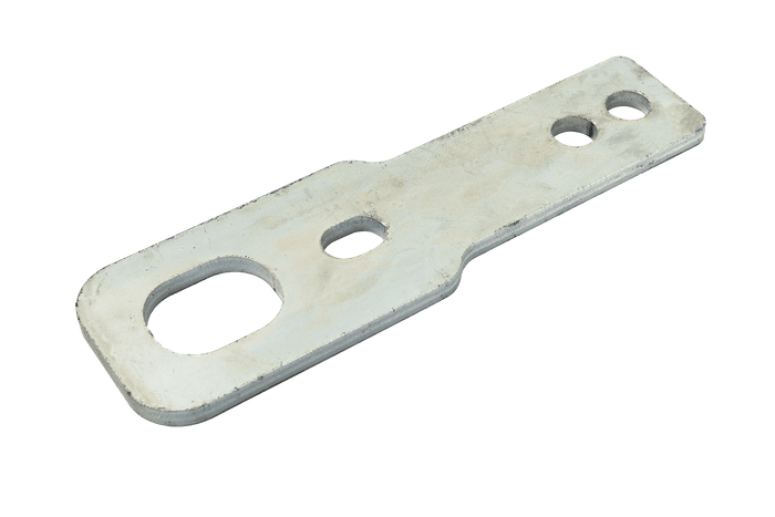 Krokholder for feste av UNITRAILER transportbelter, lengde 183,5 mm