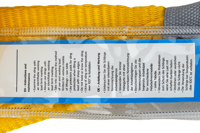 HEFFA kranslynge 4m/90mm/3t med løkker