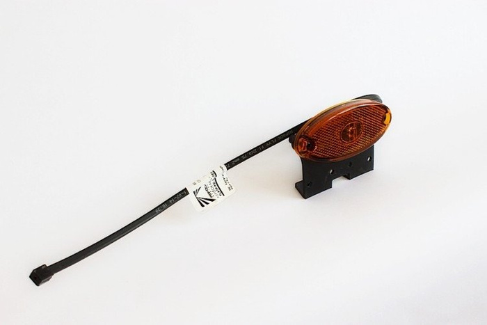 ASPÖCK FLATPOINT II LED-markeringslampe, oransje, universal, med brakett