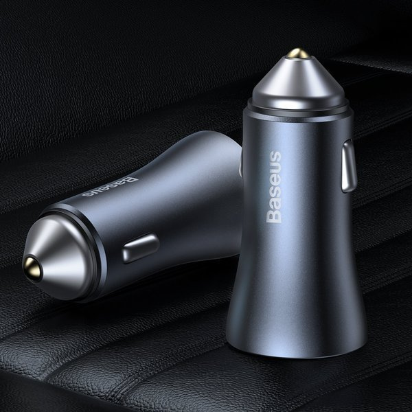 BASEUS Golden Pro 2xUSB 40W billadersett + USB-kabel