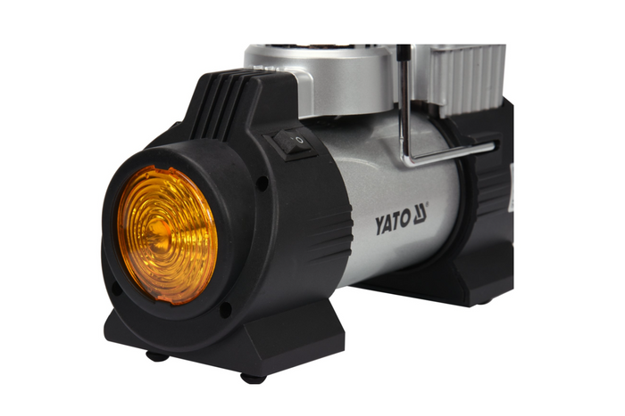YATO YT-73460 bilkompressor med LED-lampe 12V 180W