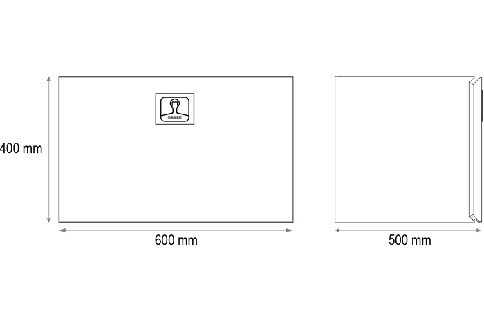 DAKEN verktøykasse 8Z1320 Z13 600x400x500mm 108l