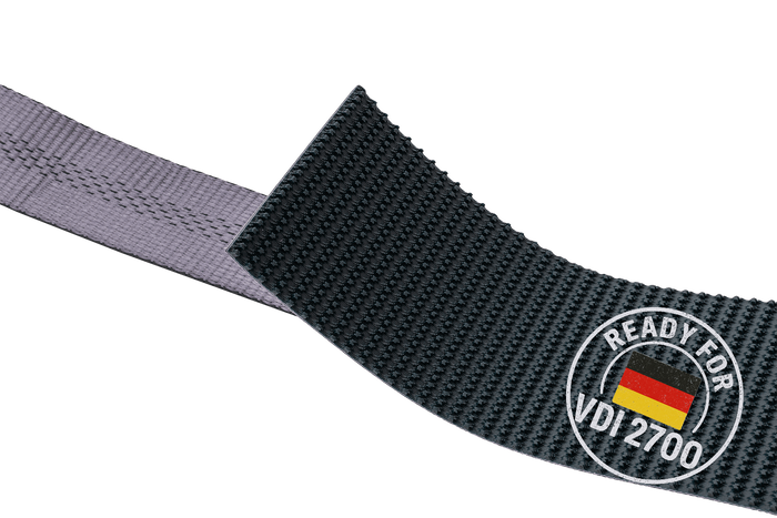 HEFFA CARLINE 130 bergingsbil transportbelte hjulsikringsbelte 5m/50mm/5t VDI 2700