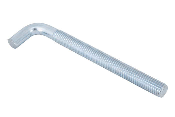 DROMET HP M10x120 konstruksjonskrok med vinklet ende (rett)