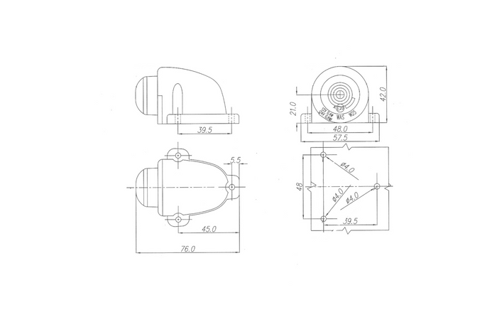 WAŚ W25 133 LED-markeringslampe universal