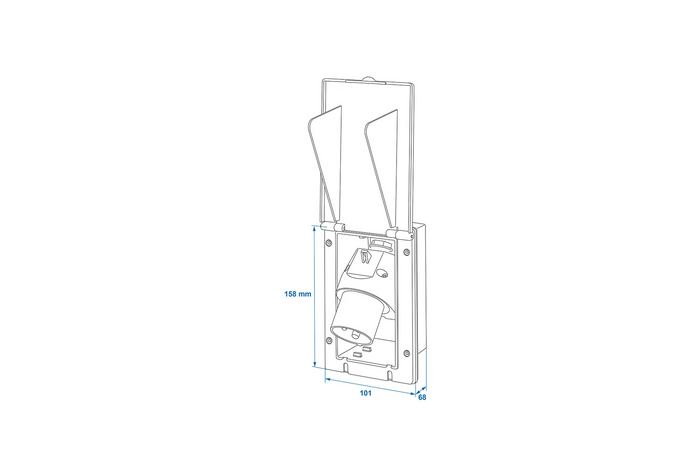 CEE ProPlus 373505 utvendig stikkontakt 160 × 100 mm
