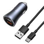 BASEUS Golden Pro 2xUSB 40W billadersett + USB-kabel