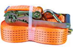 UNITRAILER 10m/50mm/5t oransje transportbånd med strammer