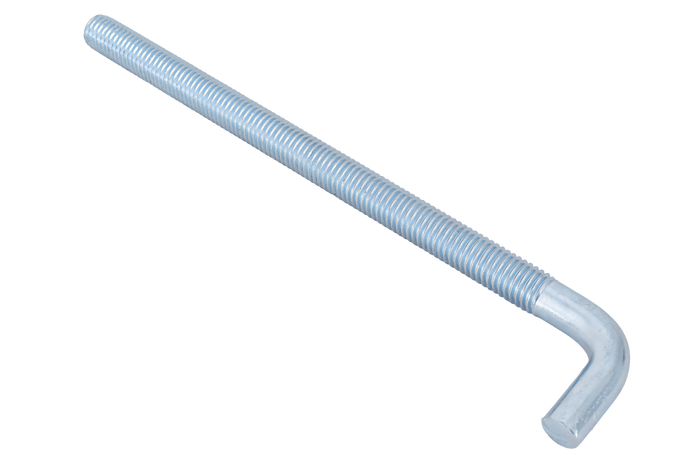 DROMET HP M10x170 konstruksjonskrok med vinklet ende (rett)