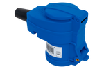 MANTES 2P+E vinklet CEE-plugg med ekstra stikkontakt 16A 230V