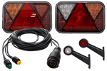 Lyssett: FRISTOM LED-baklys + HORPOL LED-sidemarkeringslys + MANTES 5,5 m 13-PIN sele
