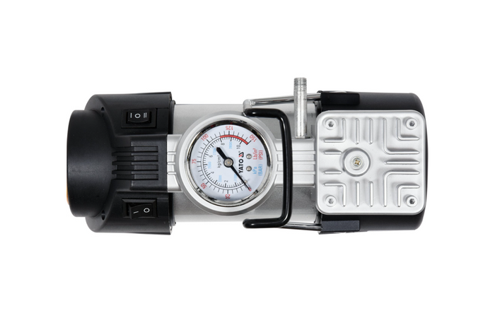 YATO YT-73460 bilkompressor med LED-lampe 12V 180W