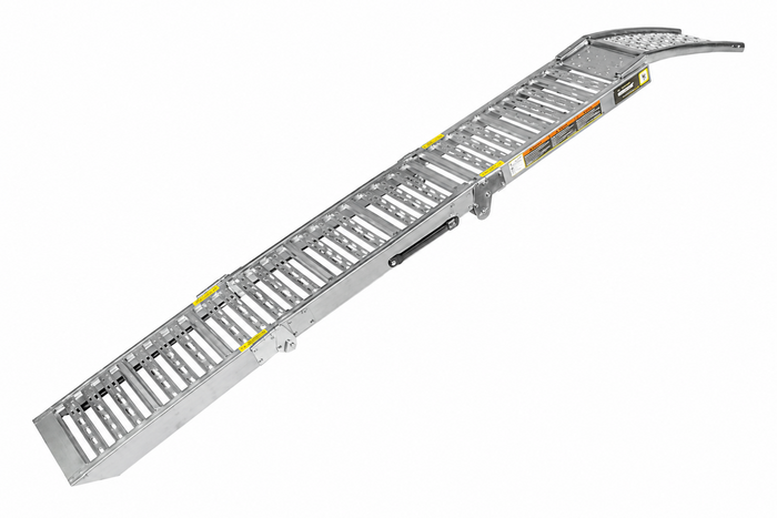 UNITRAILER ALR005 sammenleggbar rampe stålrampe for tilhenger 200 cm 250 kg