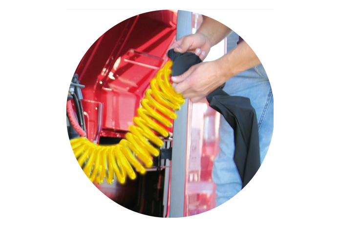 LAMPA Truck-Tights spiralkabelbeskyttelse 97171 fleksibel hylse gul 220 cm dia. 11 cm