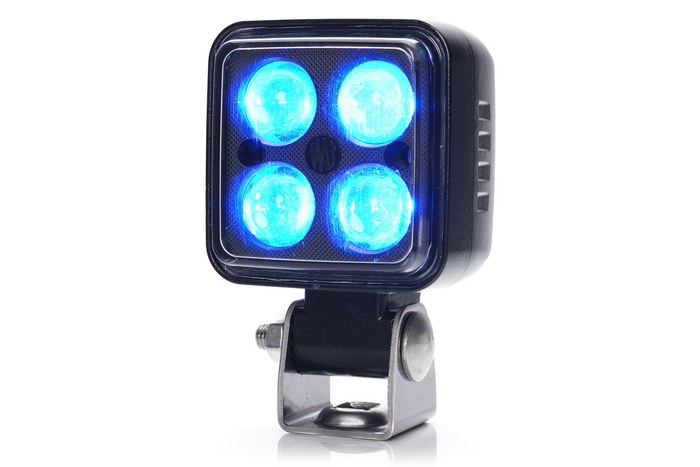 WAŚ 2243 W267 LED-sikkerhetslampe, blå varsellampe