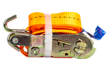 Sett med fire UNITRAILER 2m/50mm/5t oransje transportbelter med strammer