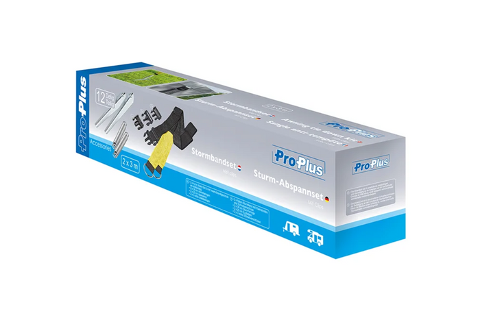 Sett med to ProPlus 361728 stormstropper for markiser og markiser 2x3m