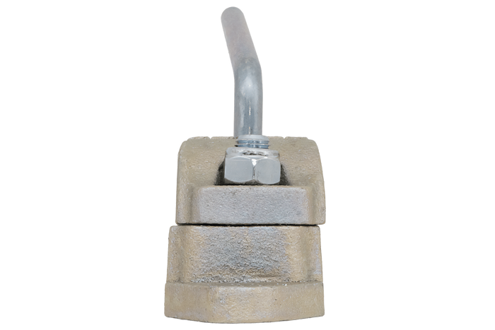 KNOTT B48C6 støpejerns støttehjulklemme for 48 mm korrugert rør