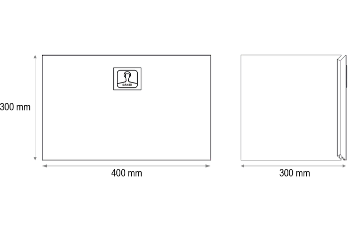 DAKEN 8Z1300 Z13 verktøykasse 400x300x300mm 32l