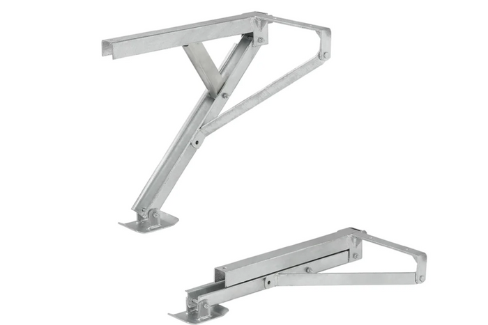 ProPlus 361510V01 uttrekkbar hjørnestøtte venstre foran/høyre bak på tilhenger 600 kg 460 mm
