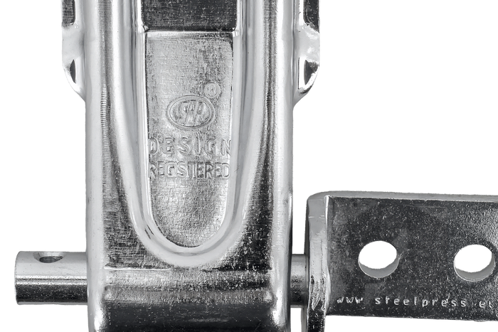 Sidehengsel med håndtak STEELPRESS ZW-01.270A+UZ-01B komplett tilhengersidemontering