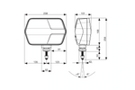 ASPÖCK LuxLED II LED-frontlykt 7 funksjoner 6-pin DEUTSCH DT06-6S høyre