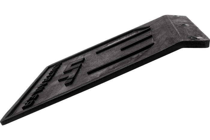 UNITRAILER gummiskjerm, bøyd skjermdeksel, 185/233mm