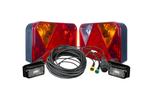 Lyssett: DOBPLAST baklykter + DOBPLAST LED-sidelys + MANTES 7m 13-pinners ledningsnett + hurtigkoblinger